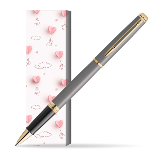 Waterman Hémisphère Stone Grey Metallic GT RollerPenna a Sfera in cover Love is in the air