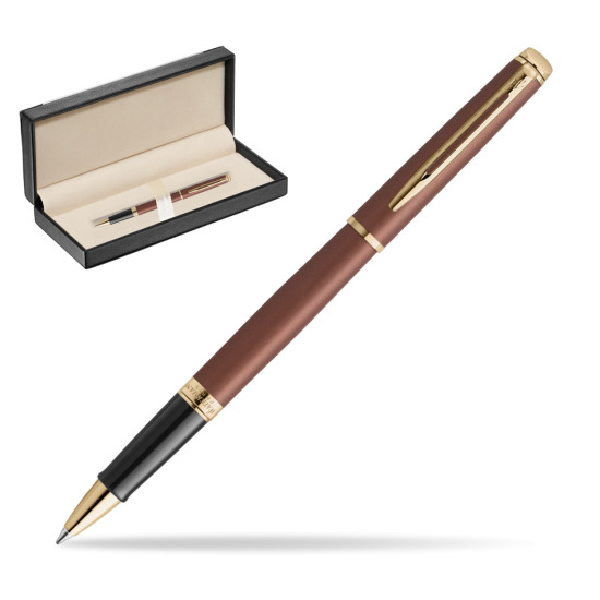 Waterman Hémisphère Copper Red Metallic GT RollerKugelschreiber in classic box black