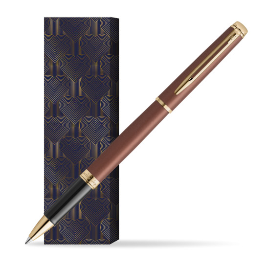 Waterman Hémisphère Copper Red Metallic GT RollerKugelschreiber in cover Glamour Love