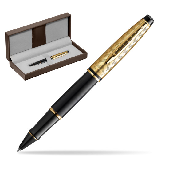 Rollerball Pen Waterman Expert OPERA Collection in the brown leather box