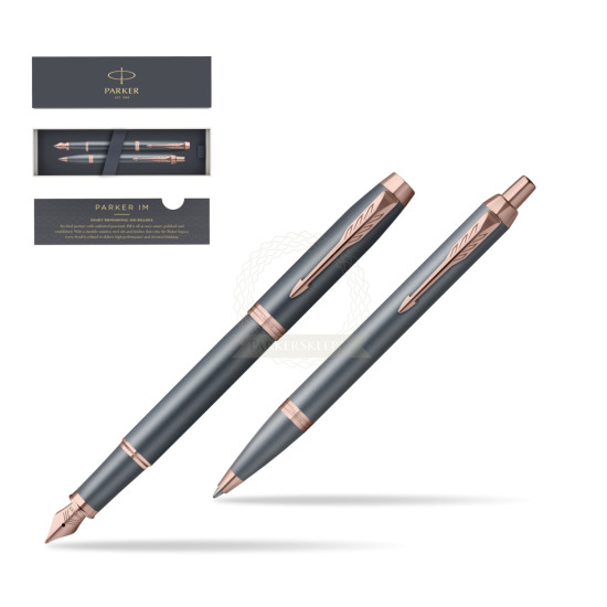 Parker Set Fountain Pen + Ballpoint Pen IM TURQUOISE SLATE