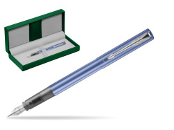 Parker Vector XL Blue CT Penna Stilografica in the green leather box