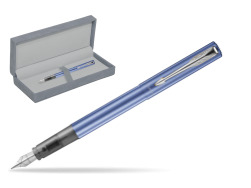 Parker Vector XL Blue CT Penna Stilografica in suede box grey