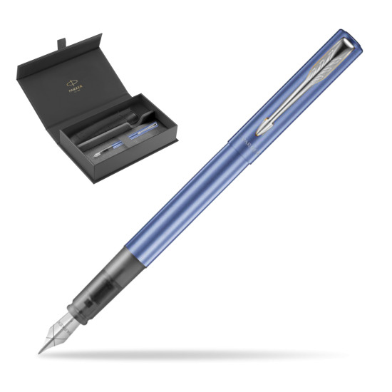 Parker Vector XL Blue CT Penna Stilografica in original Parker box, slide-out case