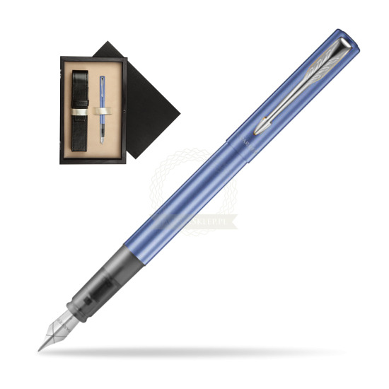 Parker Vector XL Blue CT Penna Stilografica in single wooden box Wenge Single Ecru