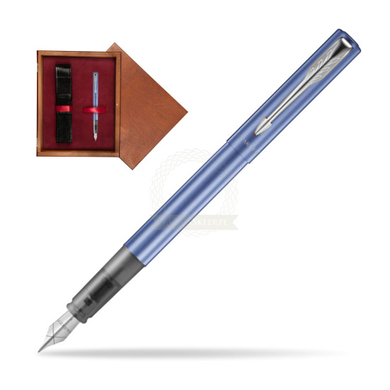 Parker Vector XL Blue CT Penna Stilografica in single wooden box Mahogany Single Maroon