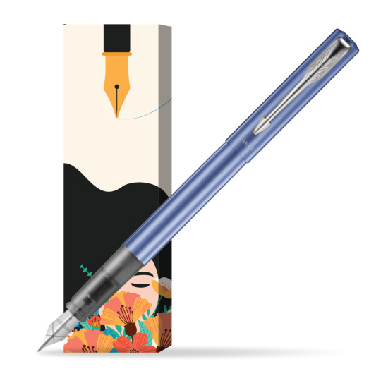 Parker Vector XL Blue CT Penna Stilografica in cover Poppy