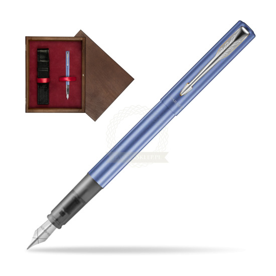 Parker Vector XL Blue CT Penna Stilografica in single wooden box Wenge Single Maroon