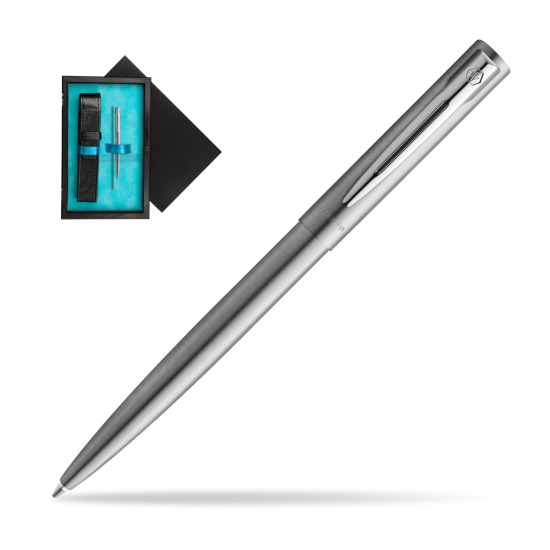 Waterman Allure Chrom CT Penna a Sfera in single wooden box Black Single Turquoise