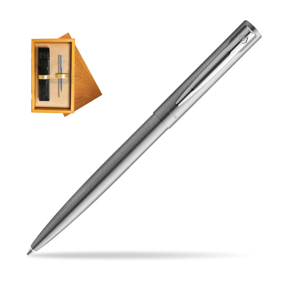 Waterman Allure Chrom CT Penna a Sfera in single wooden box Honey Single Ecru