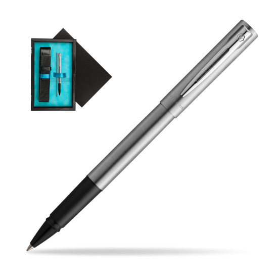 Waterman RollerPenna a Sfera Graduate Chrom CT in single wooden box Black Single Turquoise