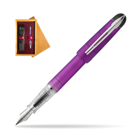 Waterman Kultur Assortis Plume CT Penna Stilografica in single wooden box Honey Single Maroon