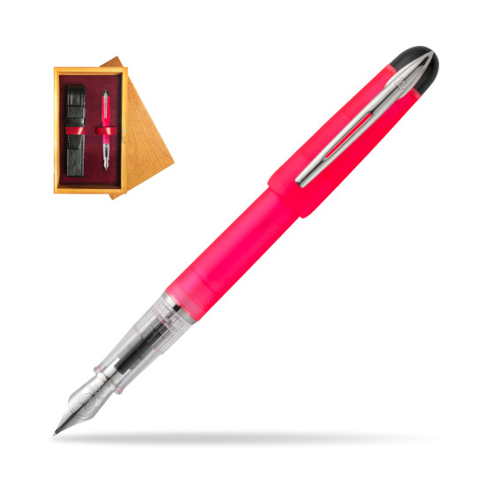 Waterman Kultur Assortis Pink Penna Stilografica in single wooden box Honey Single Maroon