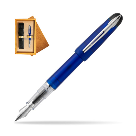 Waterman Kultur Assortis Blue Fountain Pen in single wooden box Honey Single Ecru