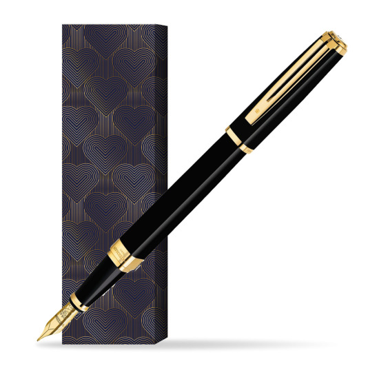 Waterman Exception Slim Black GT Fountain pen in cover Glamour Love