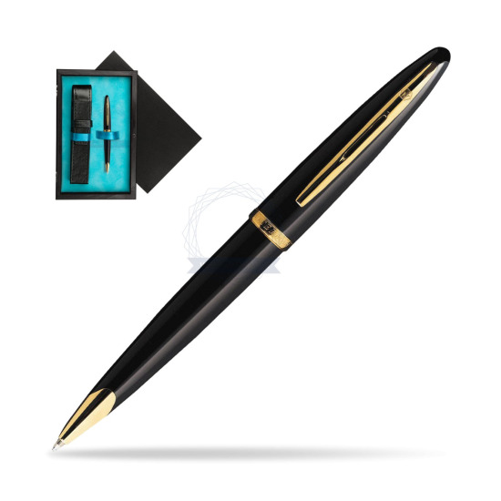 Waterman Carène Black Sea GT Penna a Sfera in single wooden box Black Single Turquoise