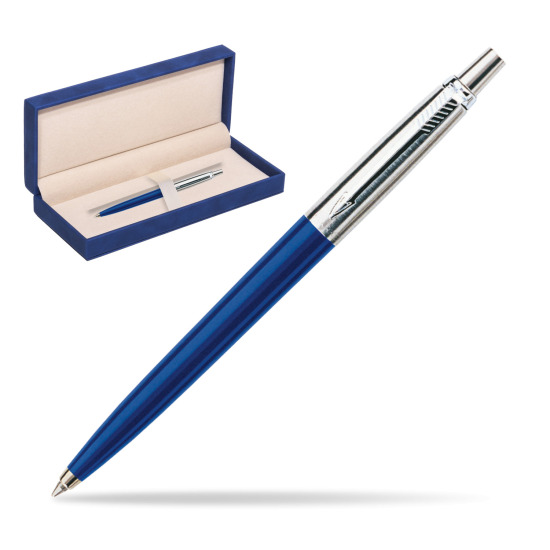 Parker Jotter Navy Blue Penna a Sfera in suede box navy blue