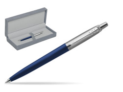 Parker Jotter Navy Blue Penna a Sfera in suede box grey