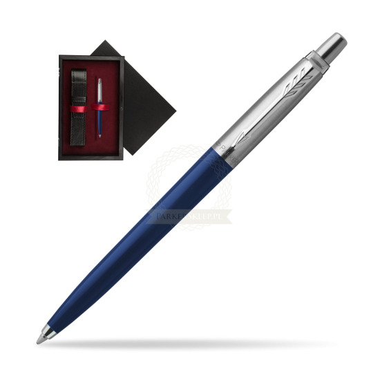 Parker Jotter Navy Blue Penna a Sfera in single wooden box Black Single Maroon