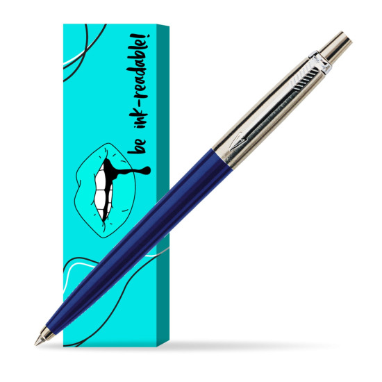 Parker Jotter Navy Blue Penna a Sfera in cover Ink-readable