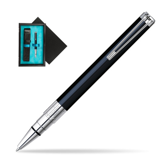 Waterman Perspective Black CT Bolígrafo in single wooden box Black Single Turquoise