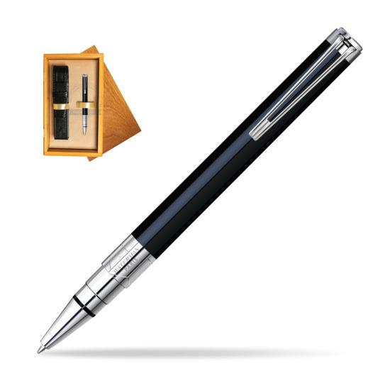 Waterman Perspective Black CT Bolígrafo in single wooden box Honey Single Ecru