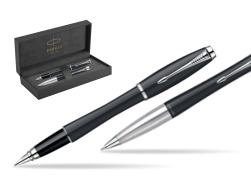 Parker Urban Classic Muted Black Lacquer CT Fountain Pen + Parker Urban Classic Muted Black Lacquer CT Ballpoint Pen in a Gift Box in original Parker Prestige box