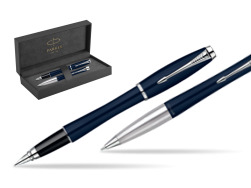 Parker Urban Classic Nightsky Blue Lacquer CT Fountain Pen + Parker Urban Classic Nightsky Blue Lacquer CT Ballpoint Pen in a Gift Box in original Parker Prestige box