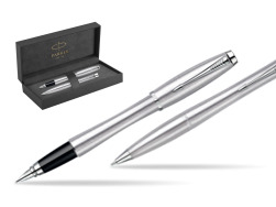 Parker Urban Classic Metro Metallic CT Fountain Pen + Parker Urban Classic Metro Metallic CT Ballpoint Pen in a Gift Box in original Parker Prestige box