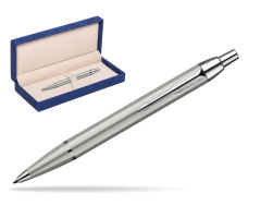 Parker IM Brushed Metal CT Penna a Sfera in suede box navy blue
