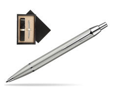 Parker IM Brushed Metal CT Penna a Sfera in single wooden box Wenge Single Ecru