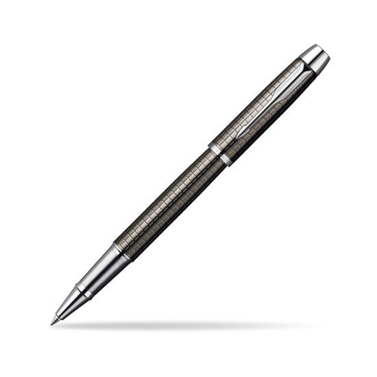 Parker IM Premium Deep Gun Metal Chiselled CT Rollerball Pen