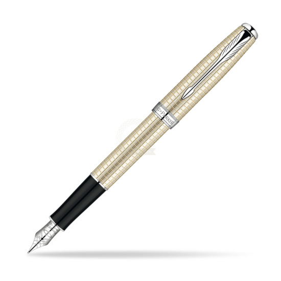 Parker Sonnet Ciselé Silver CT Penna Stilografica