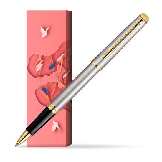 Waterman Hémisphère Stainless Steel GT RollerPenna a Sfera in cover Magic Moments
