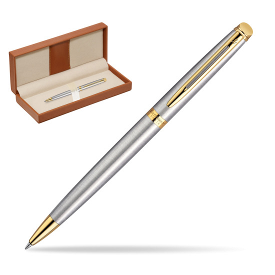 Waterman Hémisphère Stainless Steel GT Penna a Sfera  in classic box brown