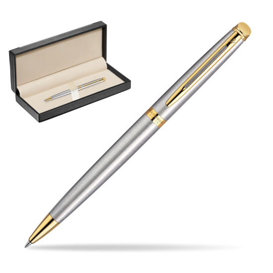 Waterman Hémisphère Stainless Steel GT Penna a Sfera in classic box black