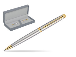Waterman Hémisphère Stainless Steel GT Penna a Sfera in suede box grey