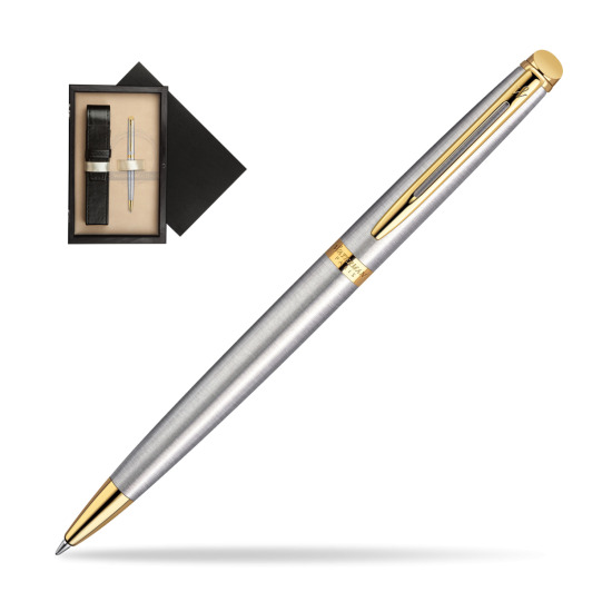 Waterman Hémisphère Stainless Steel GT Penna a Sfera in single wooden box Wenge Single Ecru