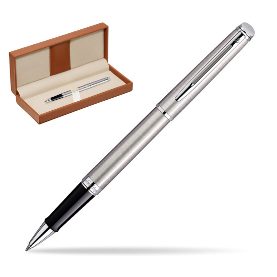 Waterman Hémisphère Stainless Steel CT Rollerball pen  in classic box brown
