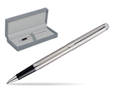 Waterman Hémisphère Stainless Steel CT Rollerball pen in suede box grey