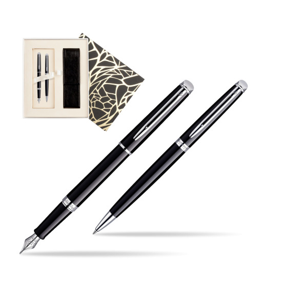 Waterman Hémisphère Black CT Penna Stilografica + Waterman Hémisphère Black CT Penna a Sfera  Standard