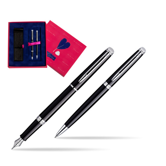 Waterman Hémisphère Black CT Penna Stilografica + Waterman Hémisphère Black CT Penna a Sfera  Love