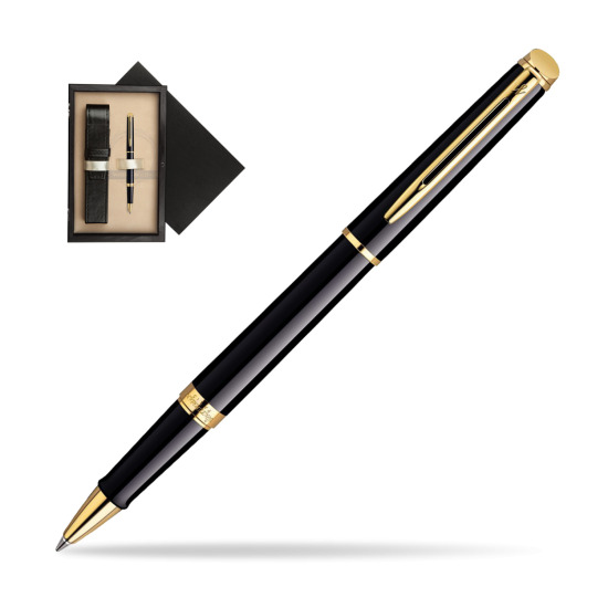 Waterman Hémisphère Black GT RollerPenna a Sfera in single wooden box Wenge Single Ecru