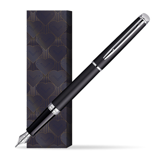 Waterman Hémisphère Matt Black CT Fountain pen in cover Glamour Love