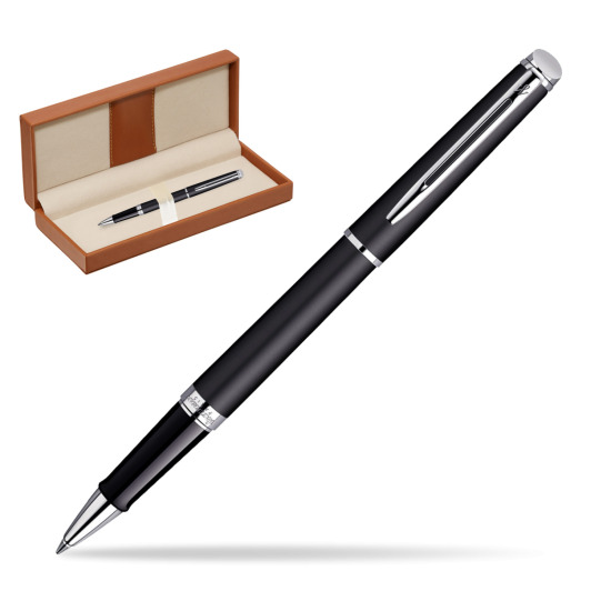 Waterman Hémisphère Matt Black CT Rollerball pen  in classic box brown