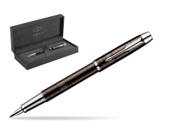 Parker IM Premium Metallic Brown Lacquer CT Penna Stilografica in original Parker Prestige box