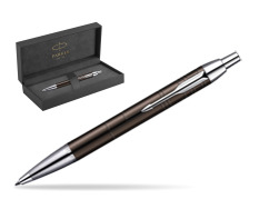 Parker IM Premium Metallic Brown Lacquer CT Penna a Sfera in original Parker Prestige box