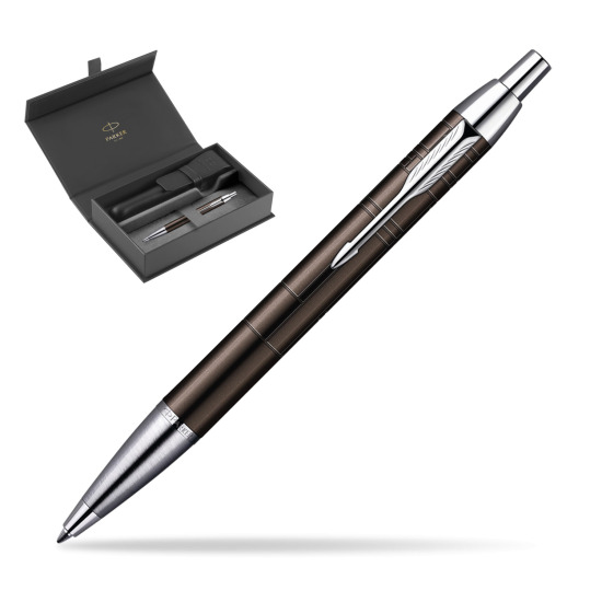 Parker IM Premium Metallic Brown Lacquer CT Penna a Sfera in original Parker box, closed case