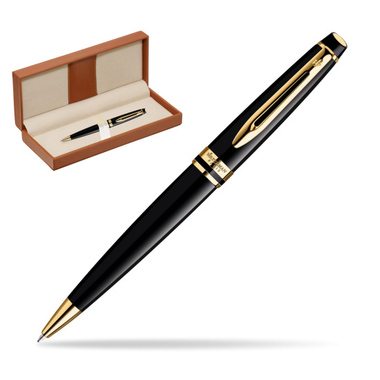 Waterman Expert Black GT Penna a Sfera  in classic box brown