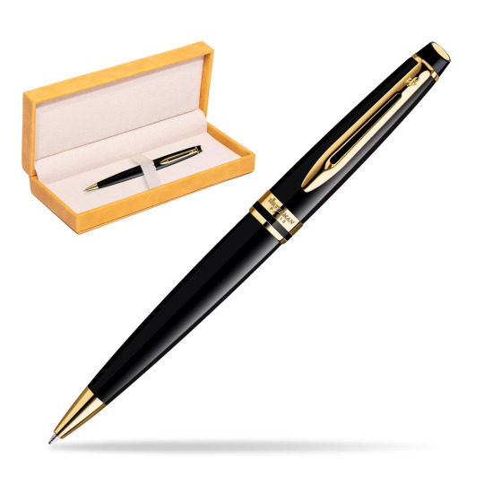 Waterman Expert Black GT Penna a Sfera in suede box yellow